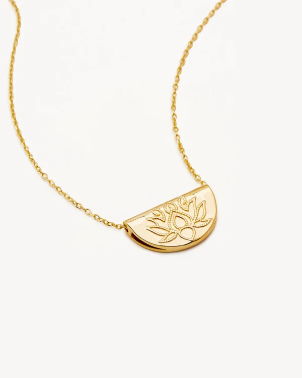 Gold Vermeil Lotus Short Necklace