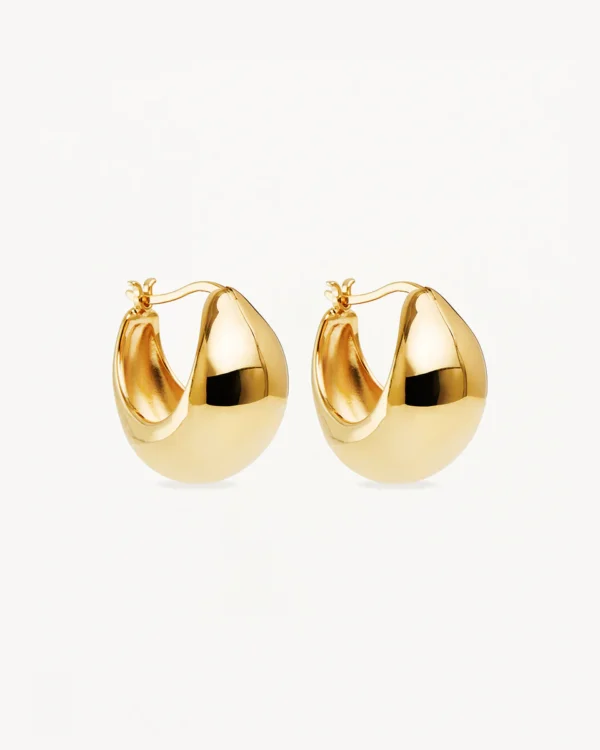 Gold Vermeil Sunkissed Large Hoops